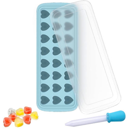 Heart Ice Cube Tray With Lid