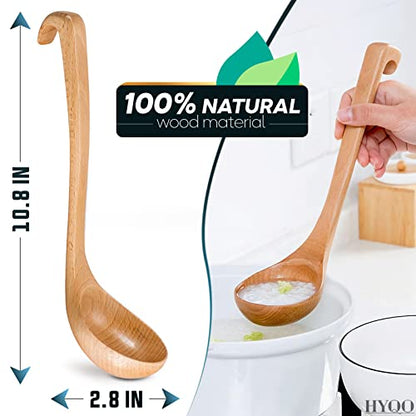 Soup Ladle Large Wooden Scoop