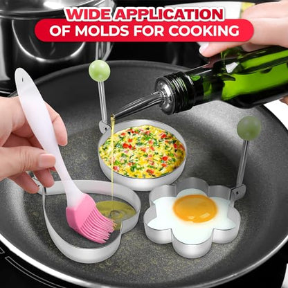 Stainless Steel Ring Molds for Cooking Egg