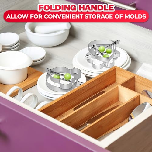 Stainless Steel Ring Molds for Cooking Egg