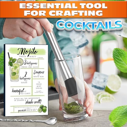 Stainless Steel Bar Muddler for Cocktails