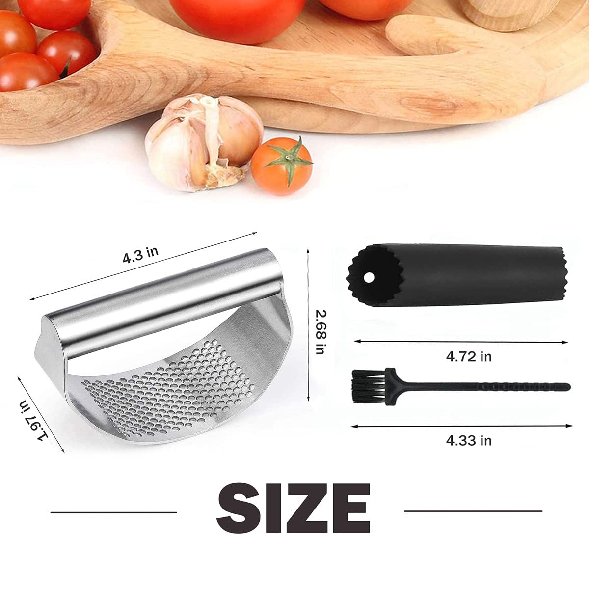 Stainless Steel Garlic Press Rocker