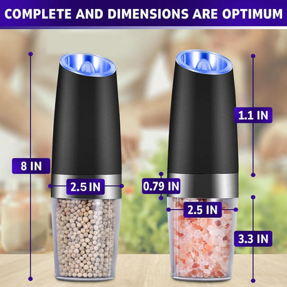 Electric Salt and Pepper Grinder Set