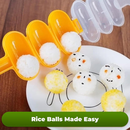 Rice Ball Maker Mold with Rice Paddle