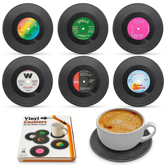 Vinyl Coasters for Drinks