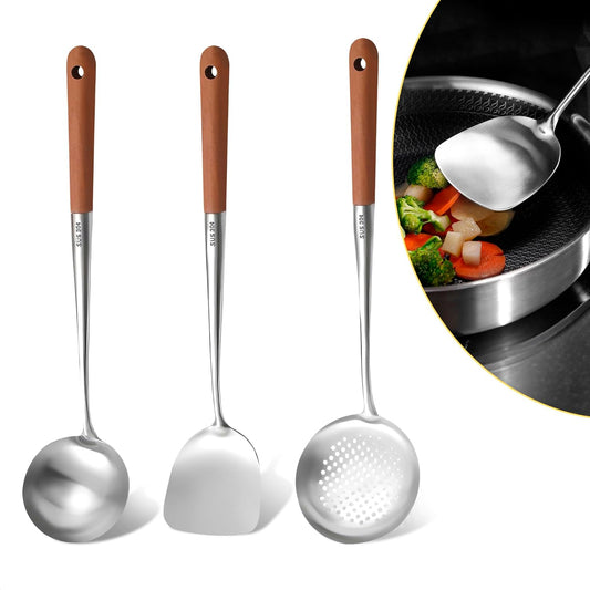 Wok Spatula and Ladle Wok Utensils