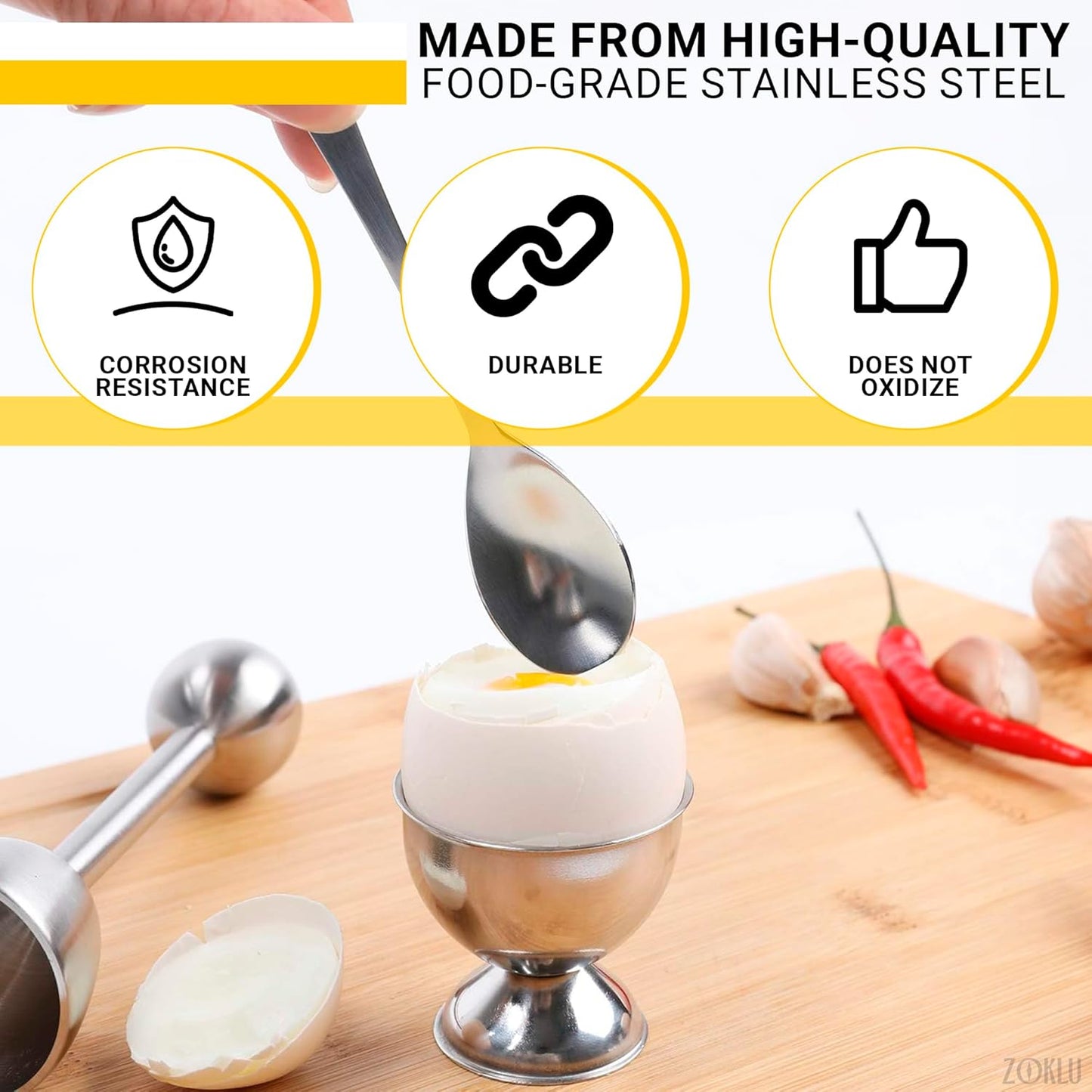 Egg Holder for Soft Boiled Eggs