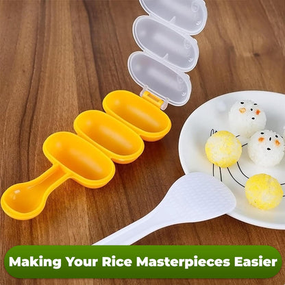 Rice Ball Maker Mold with Rice Paddle