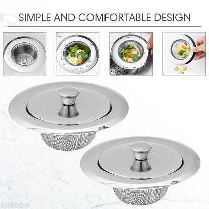 Kitchen Sink Strainers with Lids