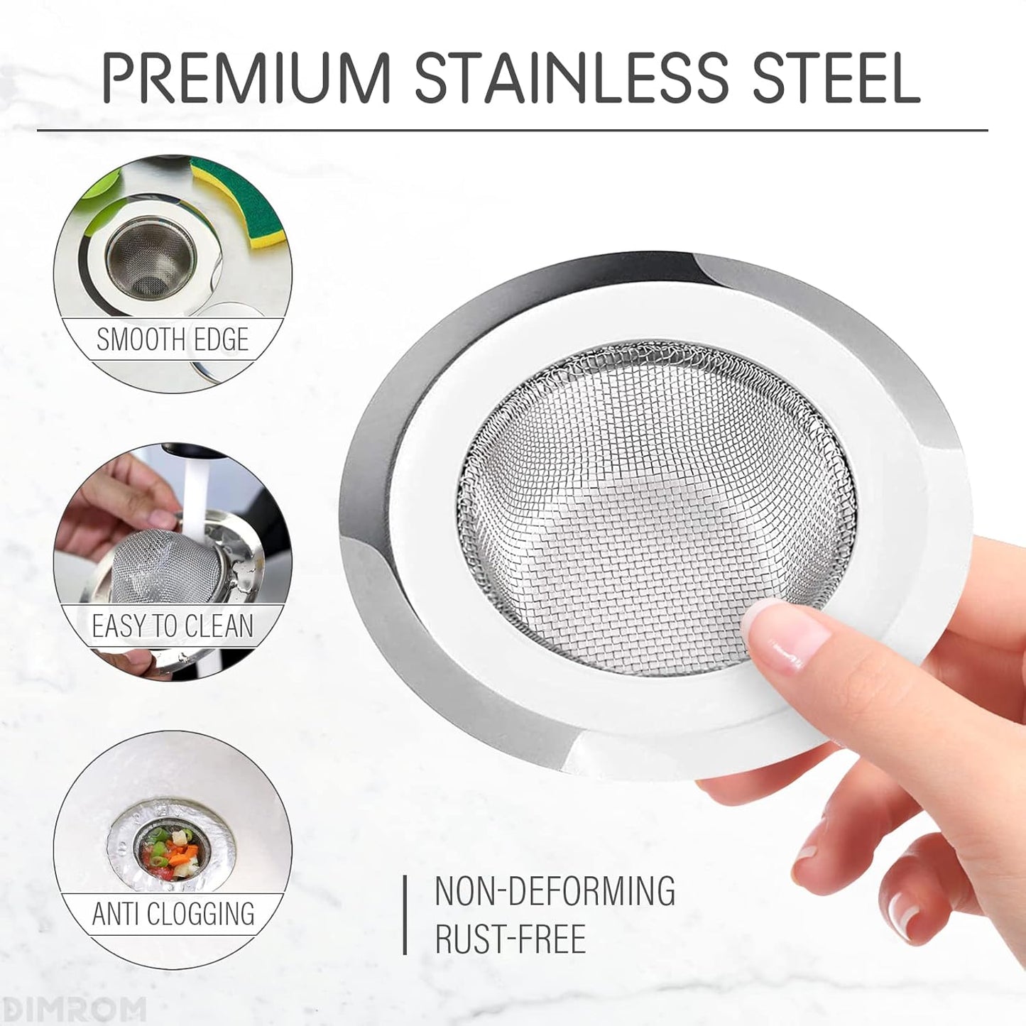 Kitchen Sink Strainers with Lids