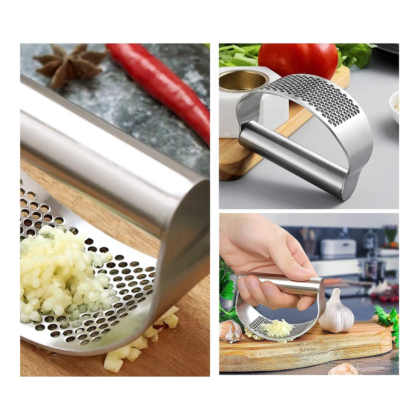 Stainless Steel Garlic Press Rocker