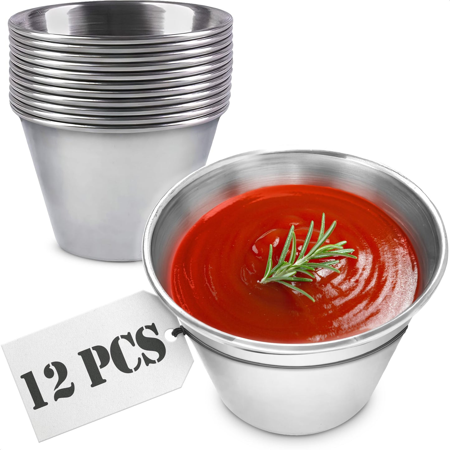 Round Stainless Steel Sauce Cup