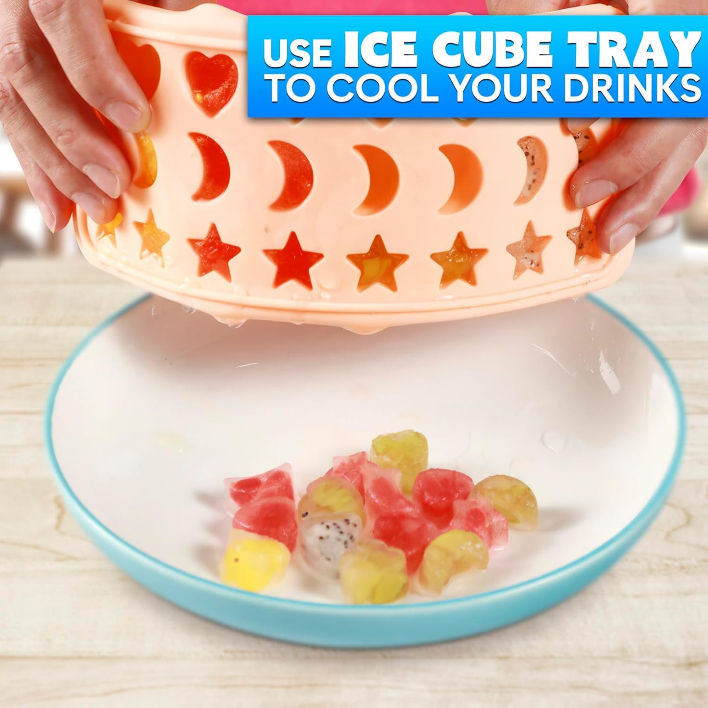 Silicone Ice Cube Tray with Lid