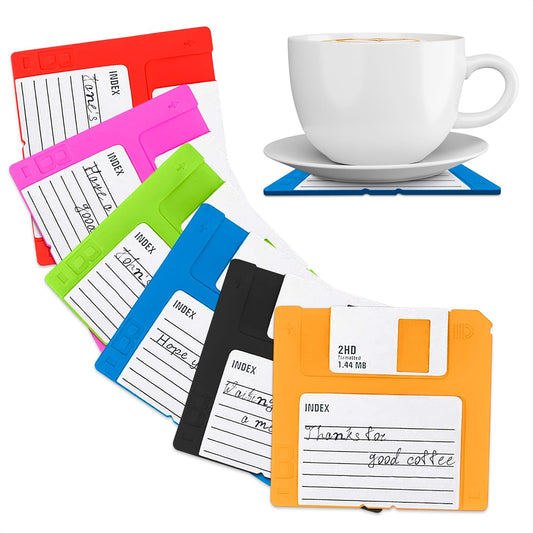 Floppy Disk Coasters for Coffee Table