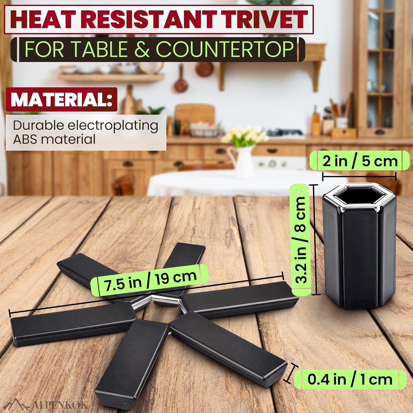 Foldable Trivets for Hot Dishes