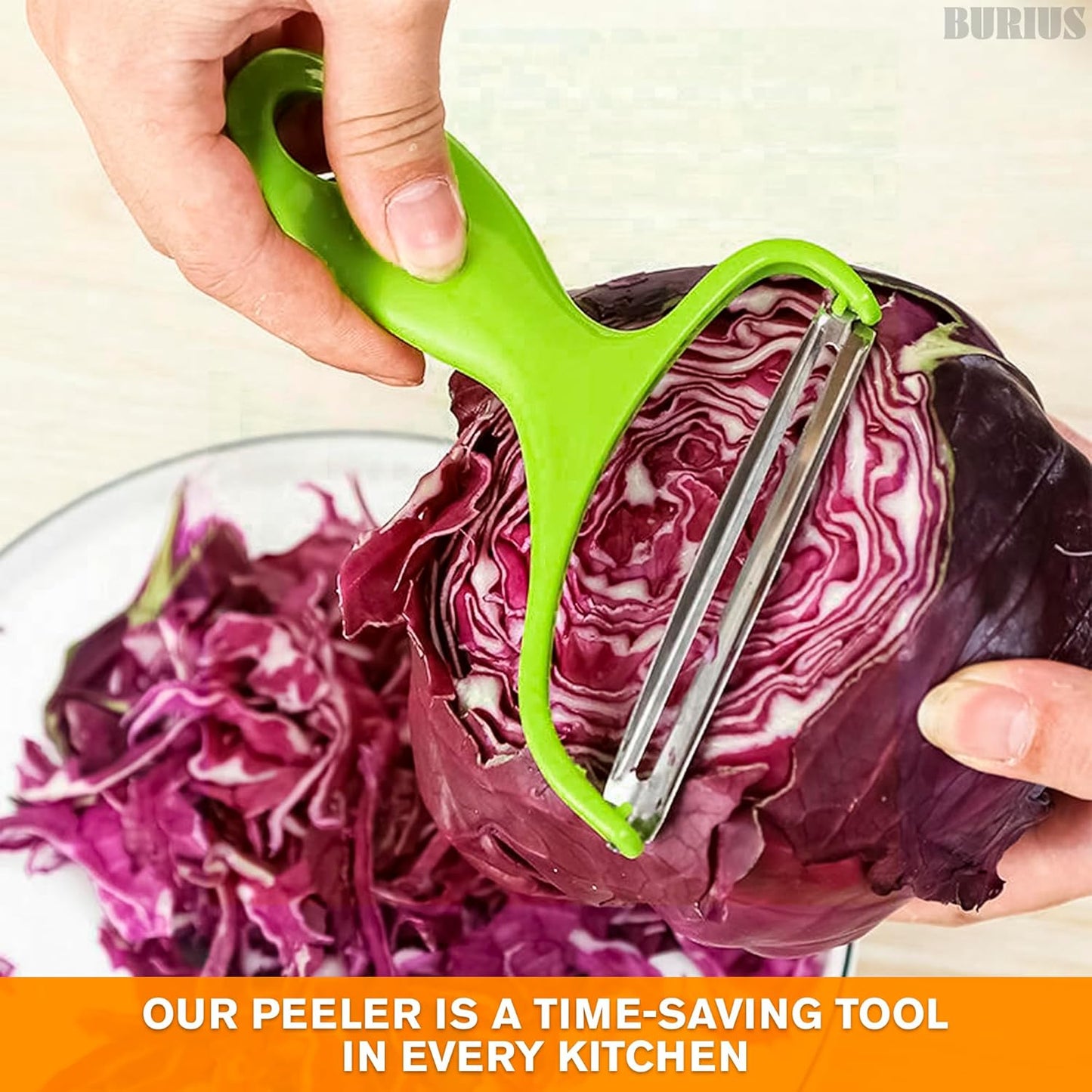 Green Kitchen Peeler Tools Veggie Shredder