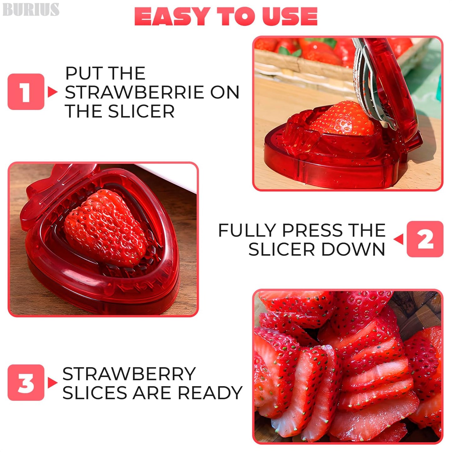 Strawberry Cutter Slicer for Kitchen Gadgets