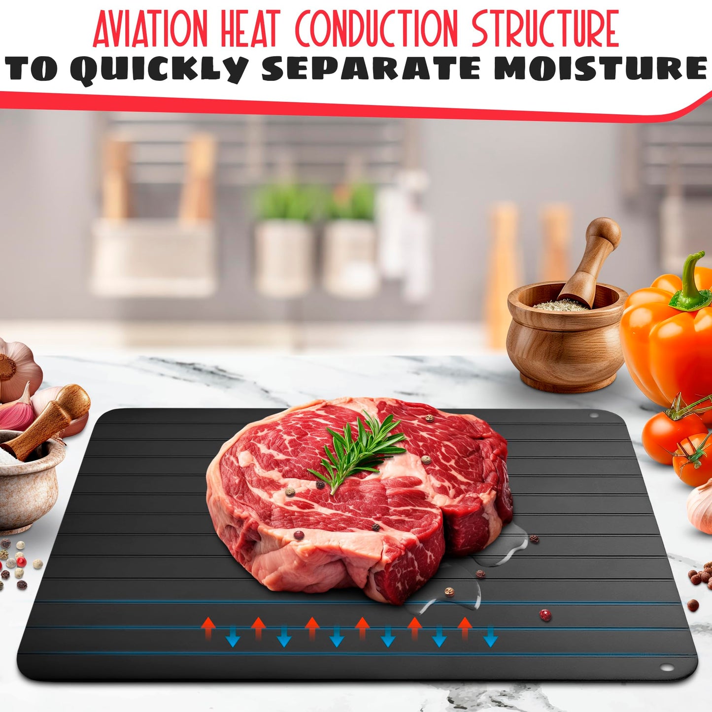 Quick Defrosting Tray for Frozen Meat