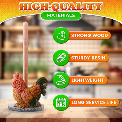 Rooster Paper Towel Holder