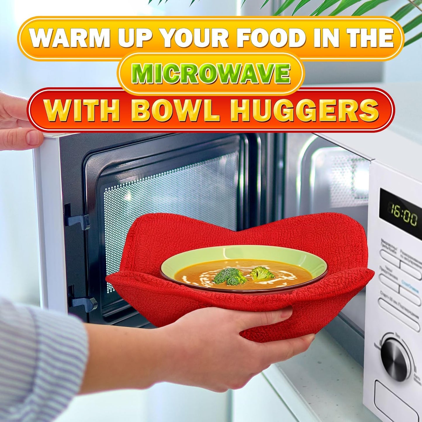 Microwave Bowl Cozy Huggers for Hot Food