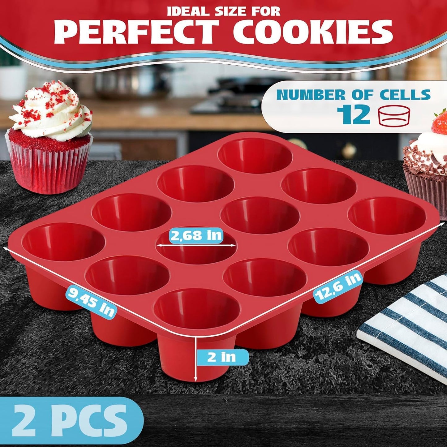 Silicone Muffin Pans for Baking