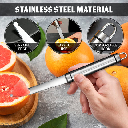 Stainless Steel Grapefruit Curved Knife