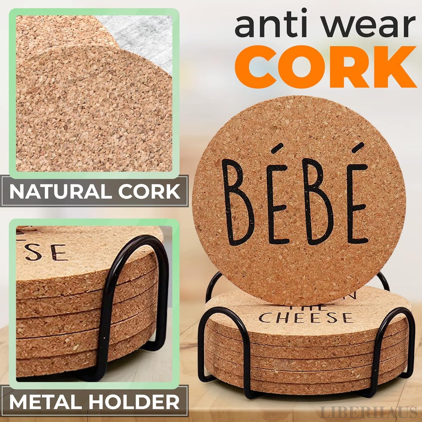 Cork Coasters for Drinks