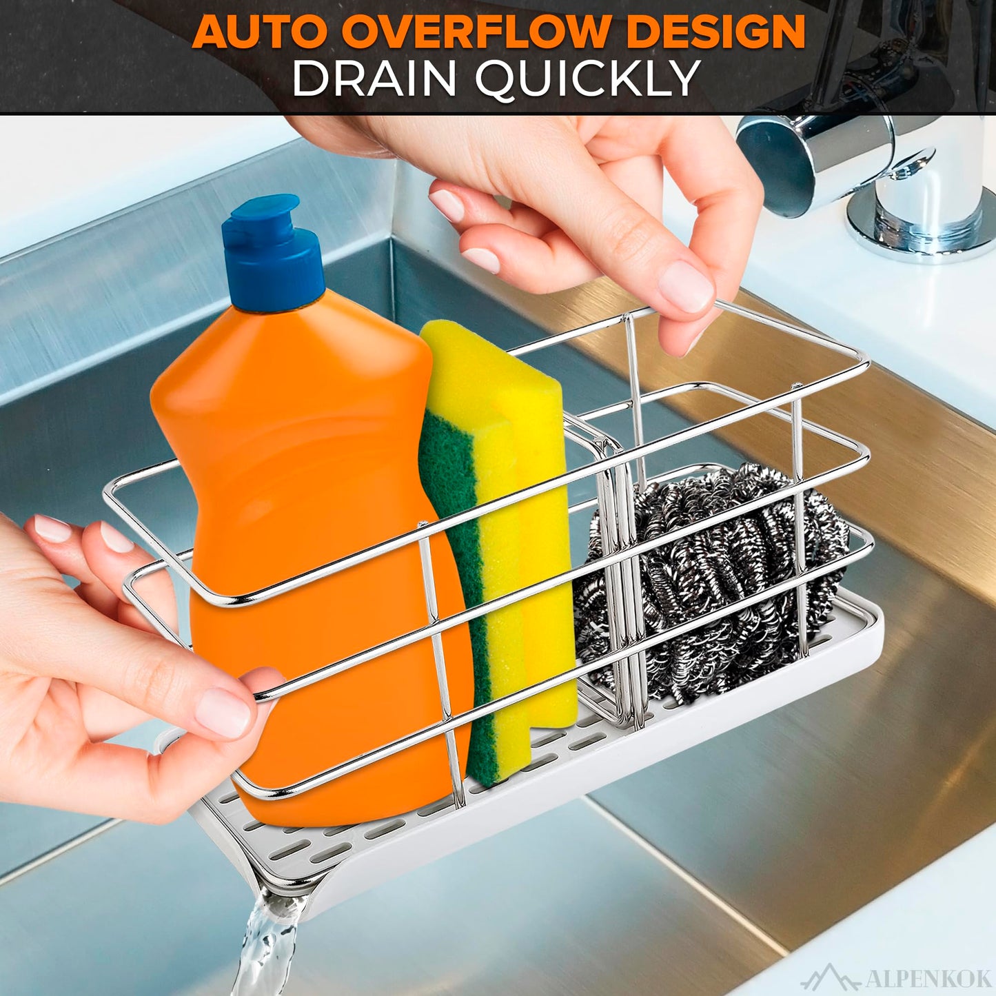 Kitchen Sponge Holder for Kitchen Sink