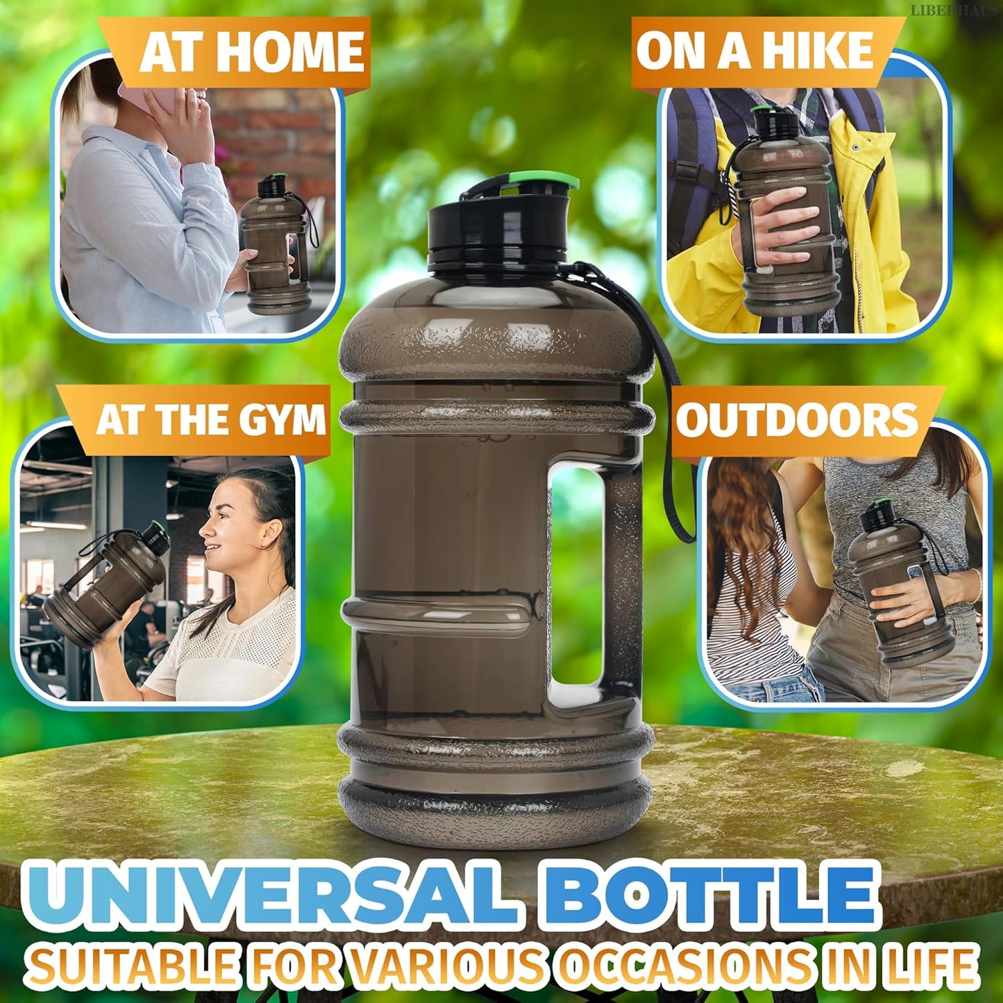 Half Gallon Water Bottle with Handle