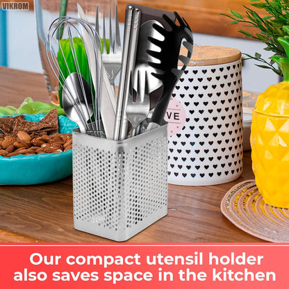 Stainless Steel Utensil Holder for Kitchen