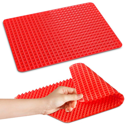 Silicone Baking Mat Red Pyramid Non Stick