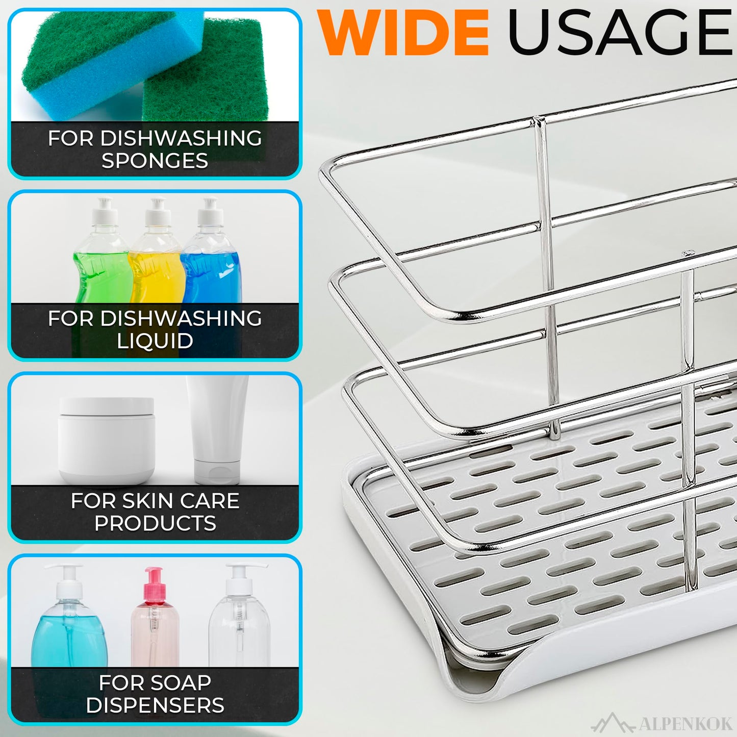 Kitchen Sponge Holder for Kitchen Sink