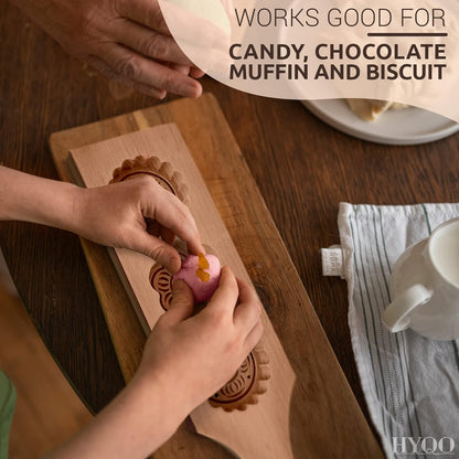 Wooden Cookie Molds for Baking