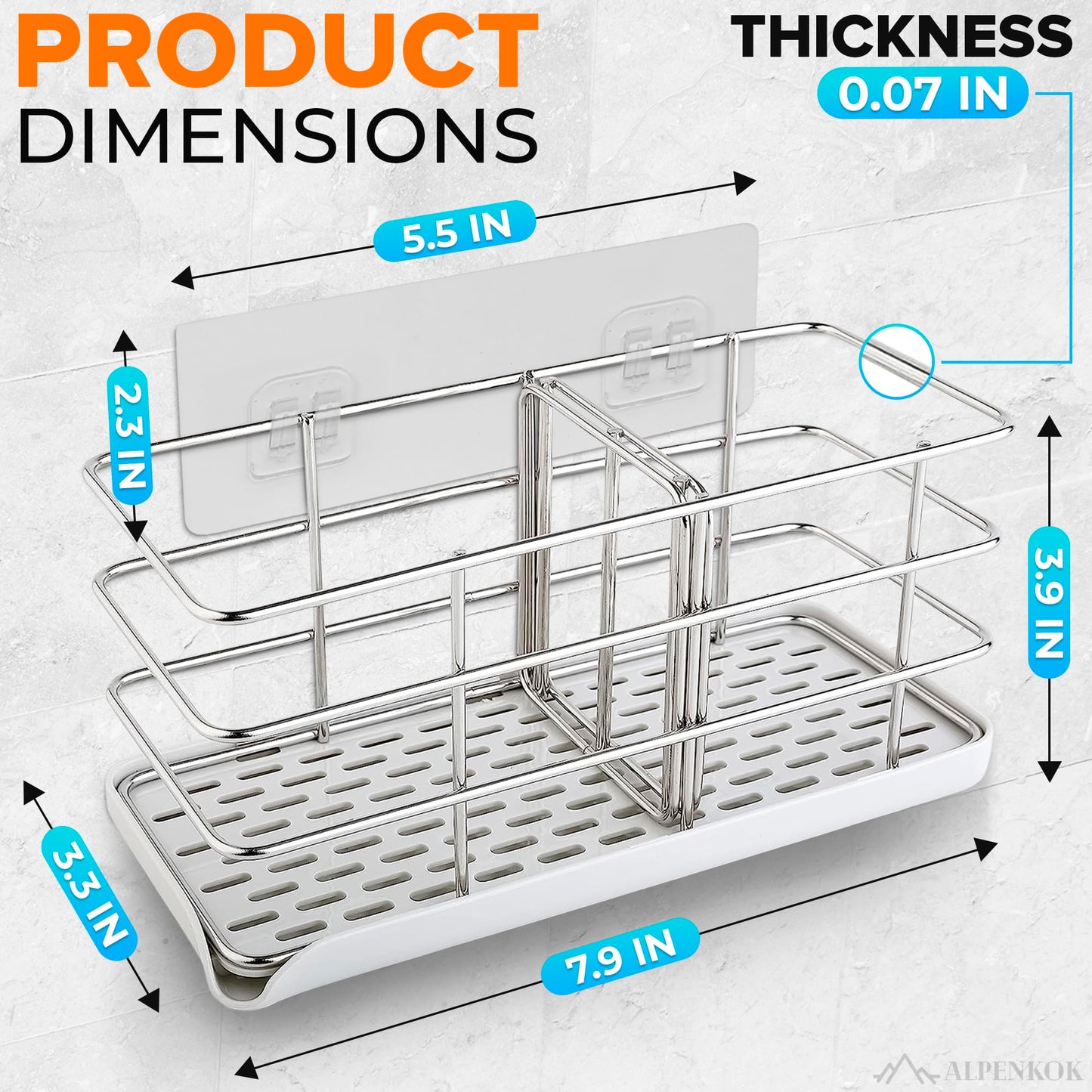 Kitchen Sponge Holder for Kitchen Sink