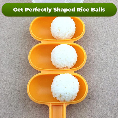 Rice Ball Maker Mold with Rice Paddle