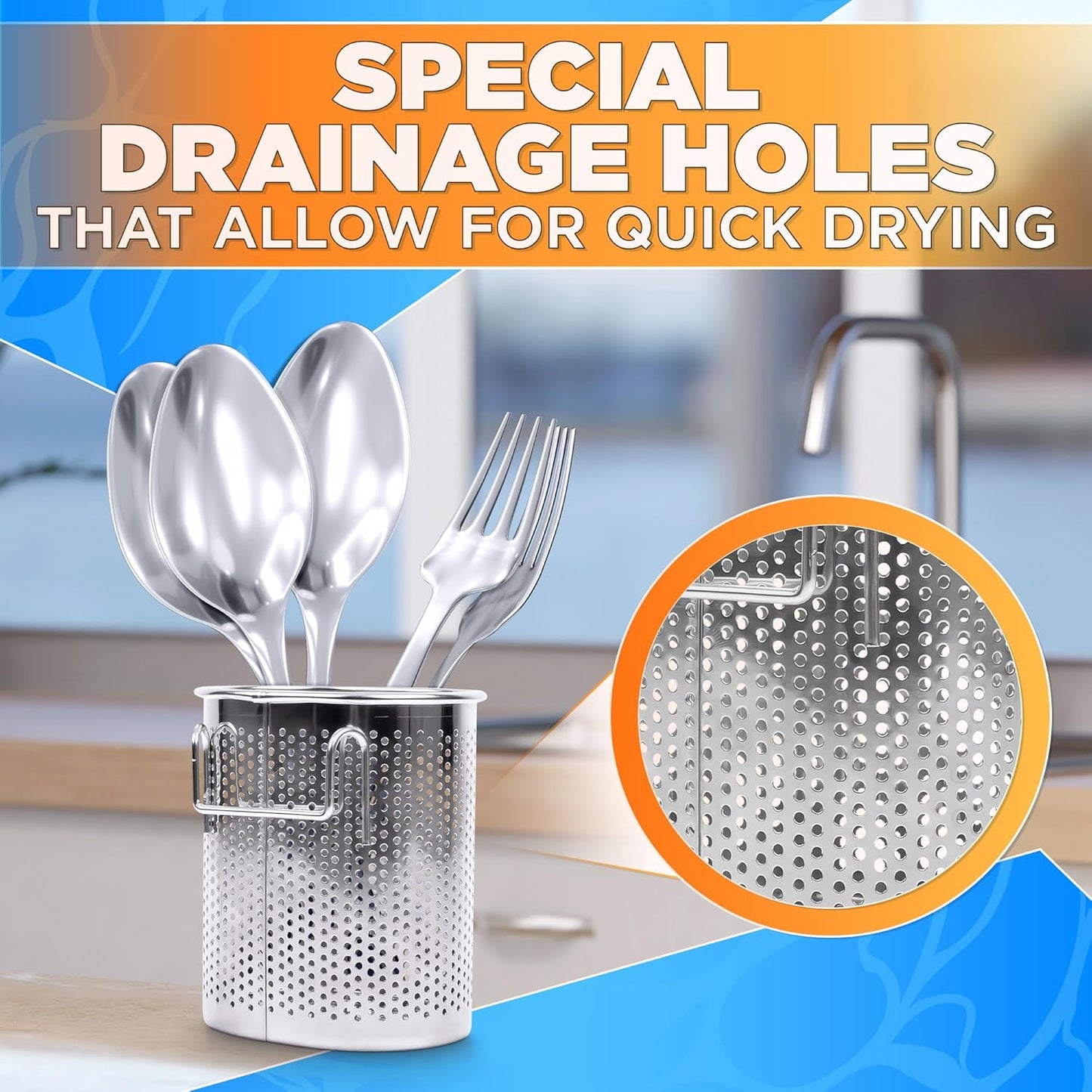 Utensil Drying Rack for Kitchen Sink