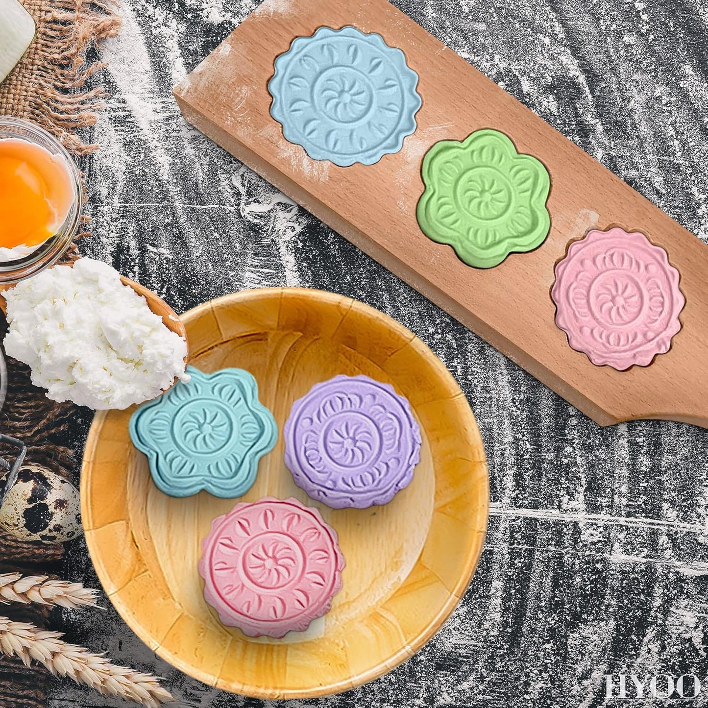 Wooden Cookie Molds for Baking