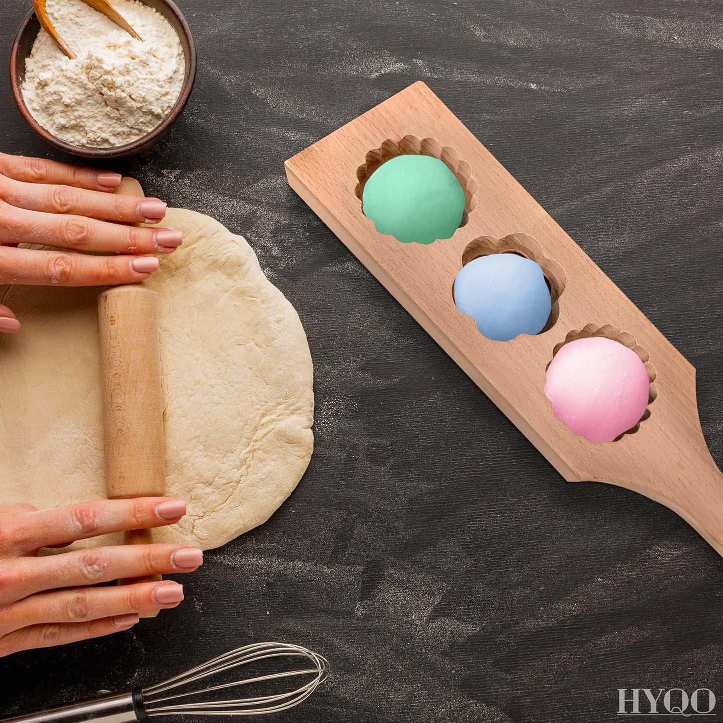 Wooden Cookie Molds for Baking