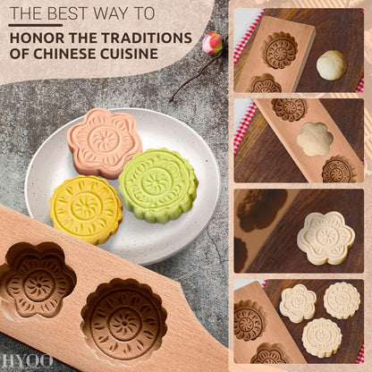 Wooden Cookie Molds for Baking