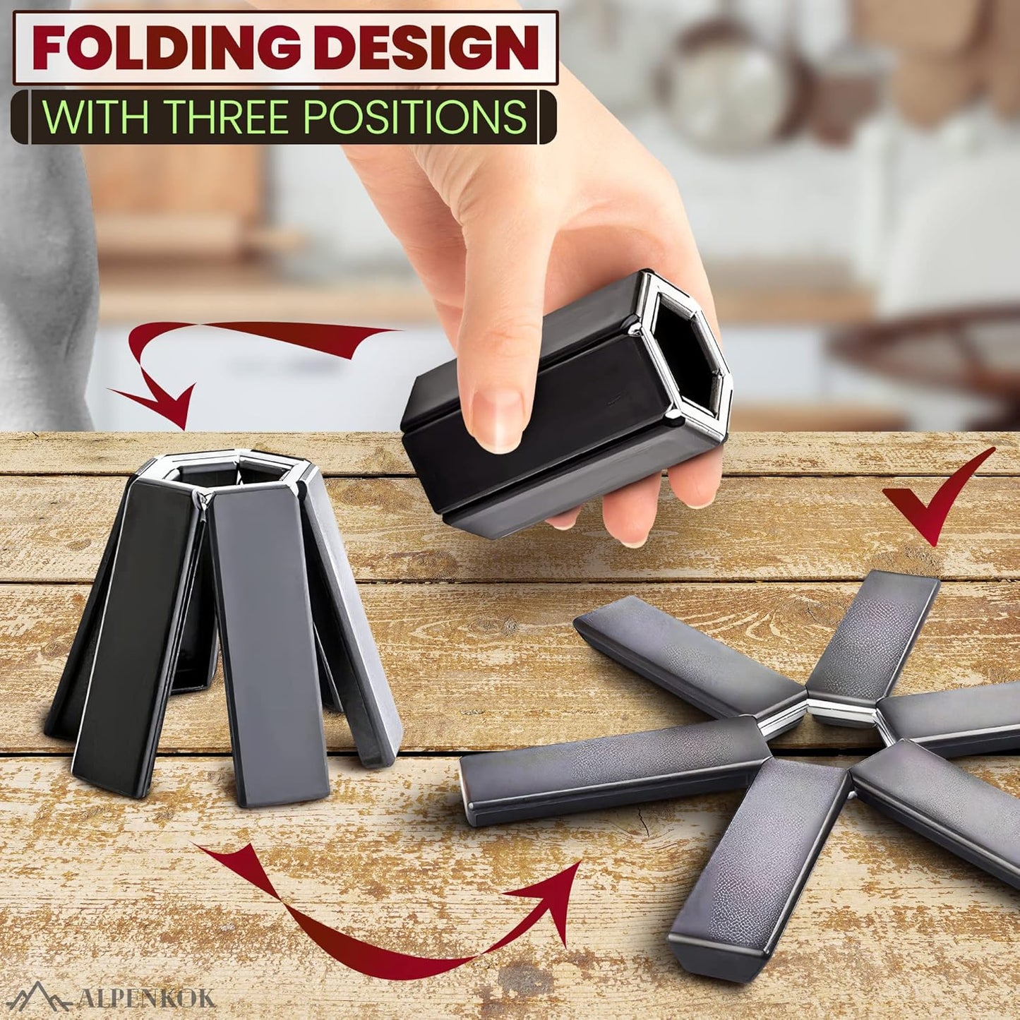 Foldable Trivets for Hot Dishes