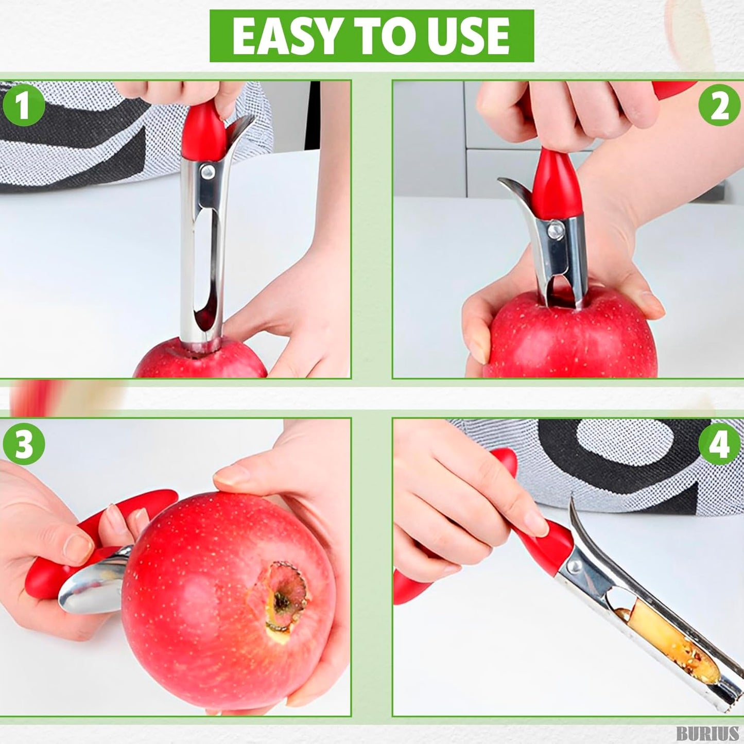 Apple peeler slicer corer