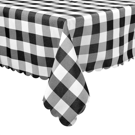 Black and white buffalo plaid