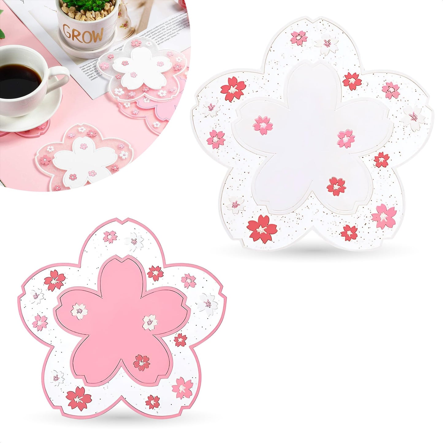 Cherry blossom coasters for coffee table