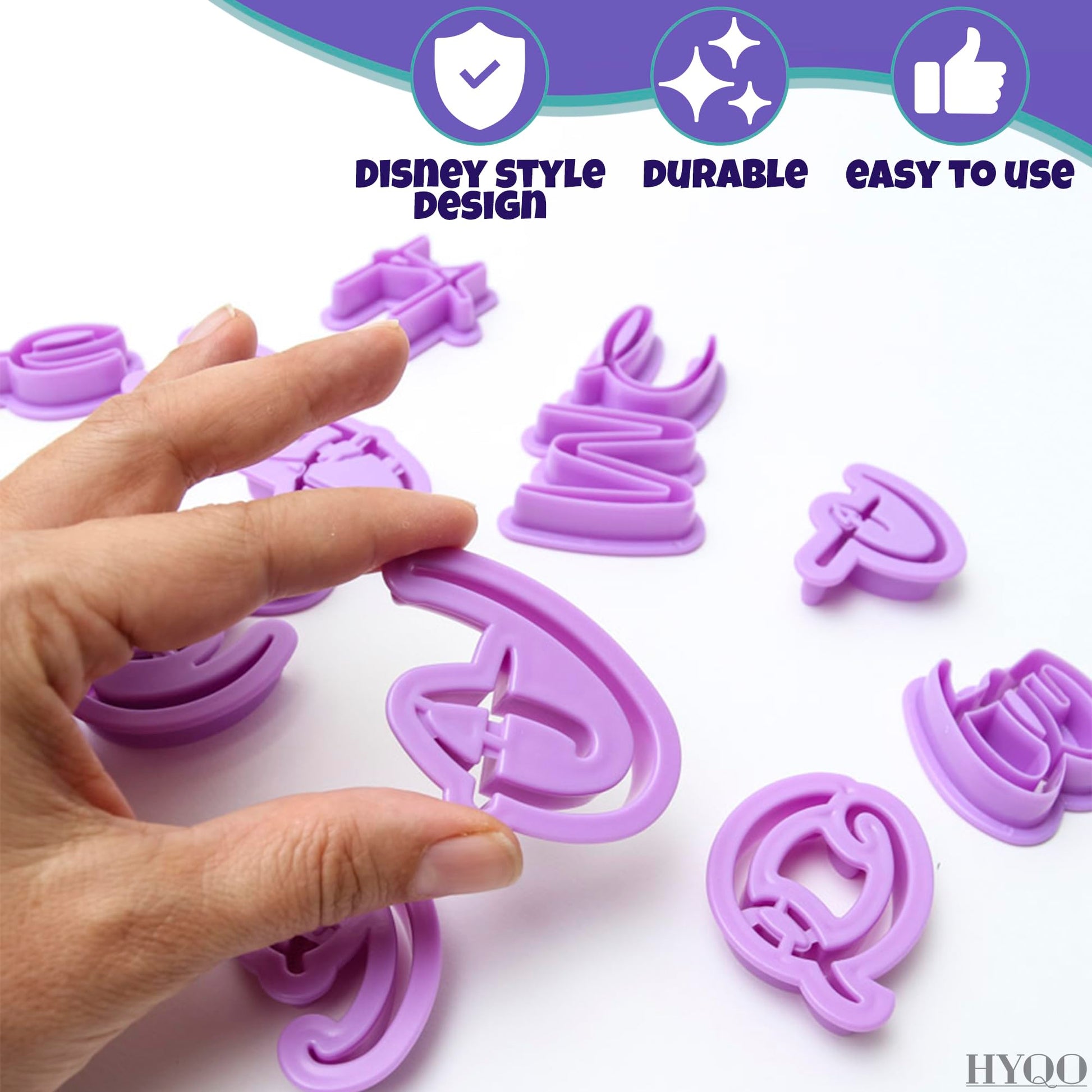 Plastic cake cutter alphabet